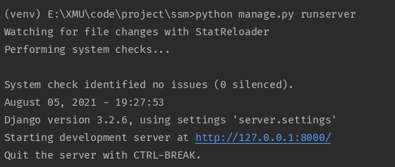 runserver